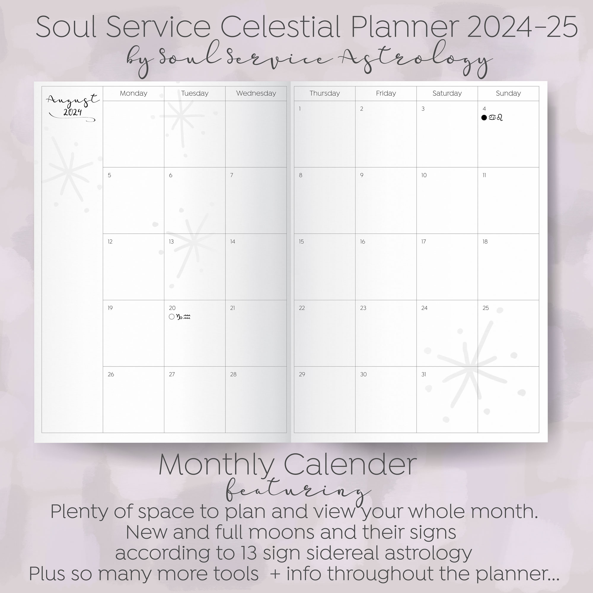 2024 Soul Care Astrology Planner